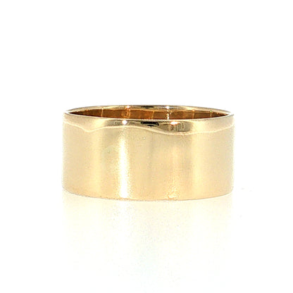 Men's 9.5mm Wedding Band 14k Yellow Gold