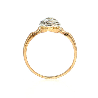 .60 Antique Georgian Diamond Cocktail Ring 14k