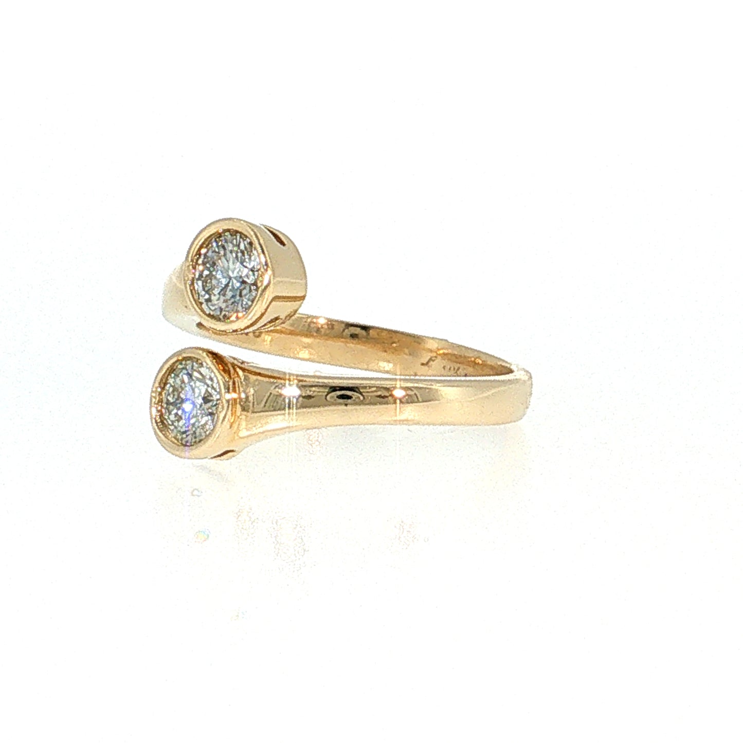 .73 Diamond Bypass Cocktail Ring 14k Yellow Gold