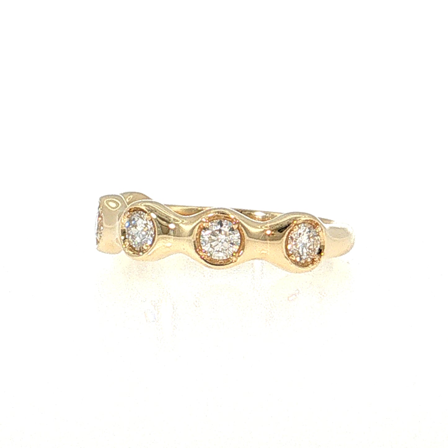 .61 Diamond Stacking Band 14k Yellow Gold