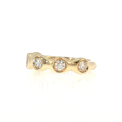 .61 Diamond Stacking Band 14k Yellow Gold