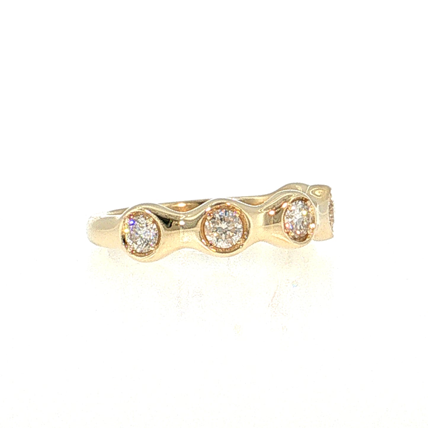 .61 Diamond Stacking Band 14k Yellow Gold