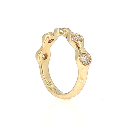 .61 Diamond Stacking Band 14k Yellow Gold