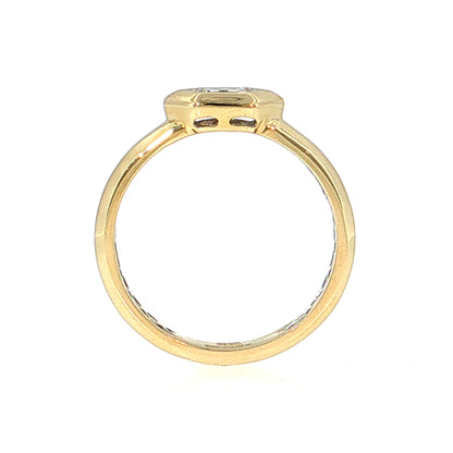 .26 Diamond Solitaire Stacking Ring 14k & Platinum