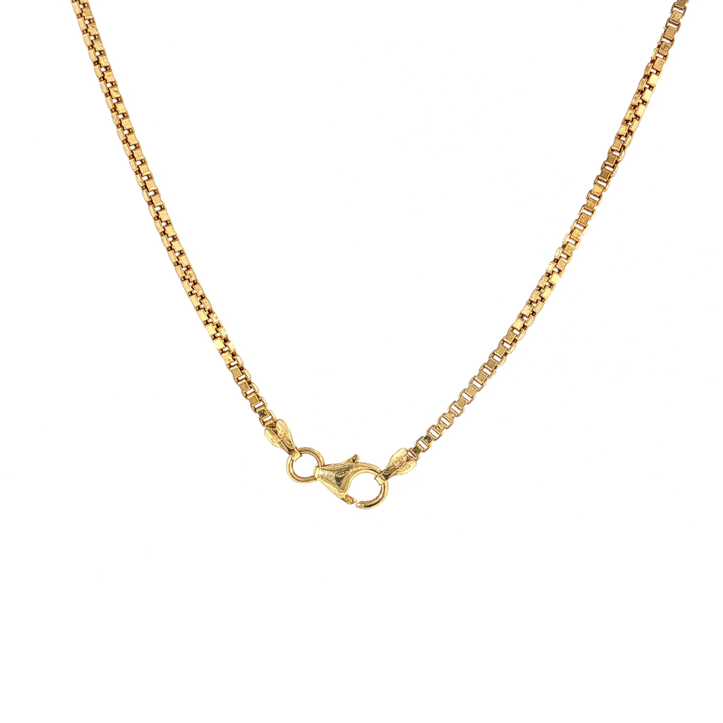 24" Box Chain Necklace 14k Yellow Gold