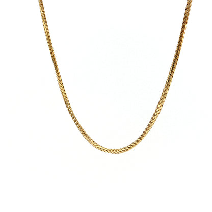 16" Snake Chain Necklace 14k Yellow Gold