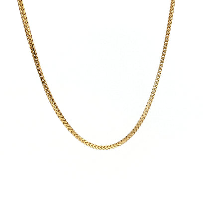 16" Snake Chain Necklace 14k Yellow Gold