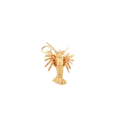 Lobster Charm 14k Rose Gold
