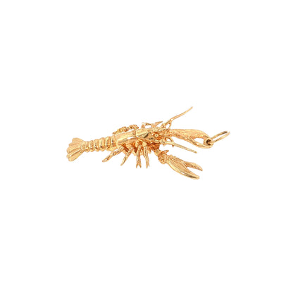 Lobster Charm 14k Rose Gold