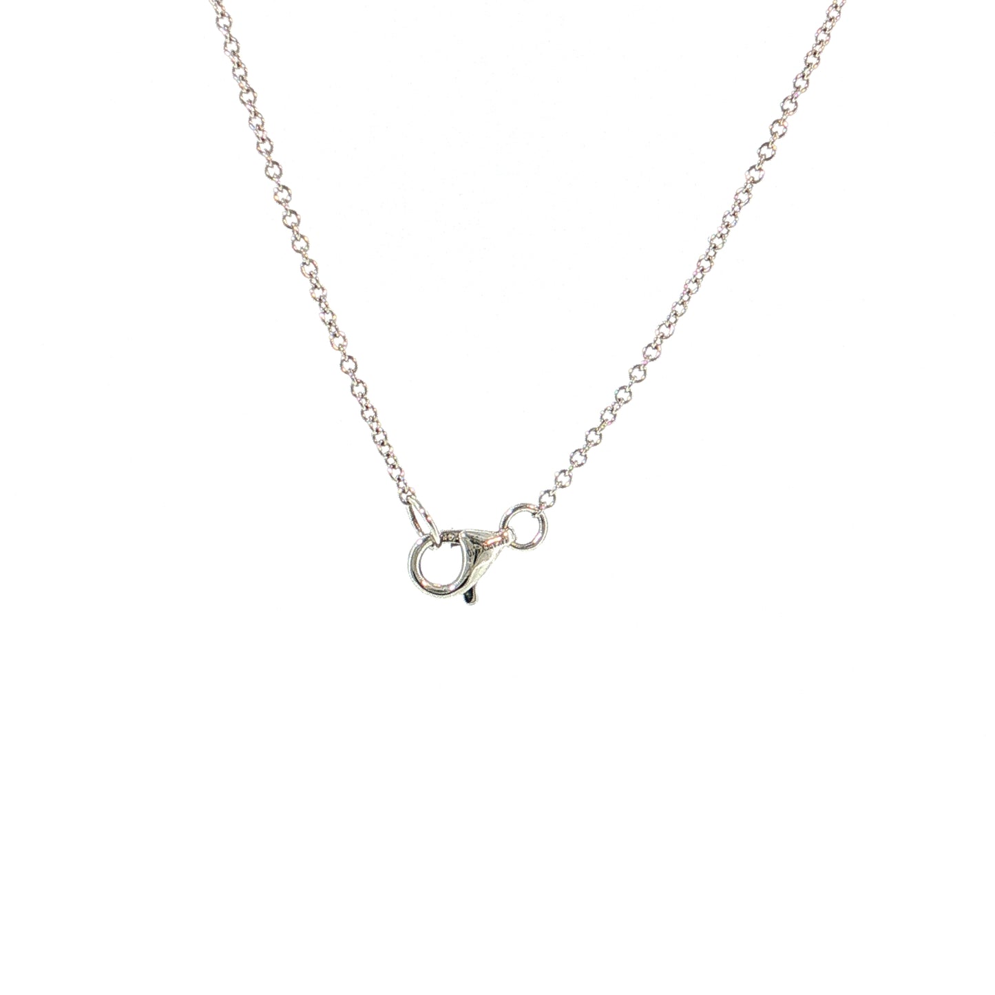 1.10 Pear Pink Sapphire Pendant Necklace 14k White Gold