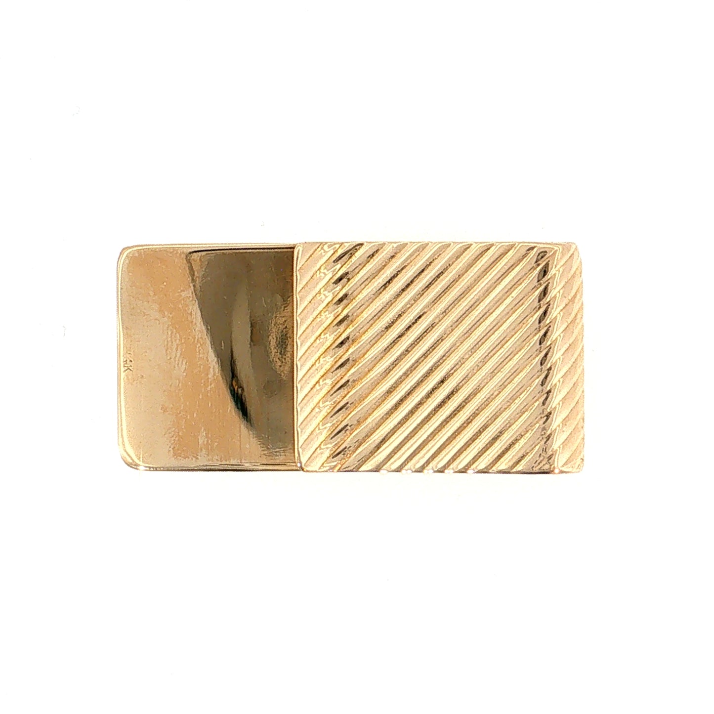 Vintage Mid-Century Money Clip 14k Yellow Gold