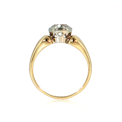 1.29 Old European Cut Diamond Engagement Ring Two-Tone 14k
