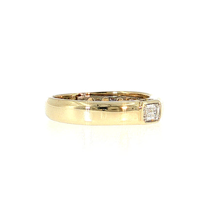 .21 East-West Diamond Engagement Ring 14k & Platinum