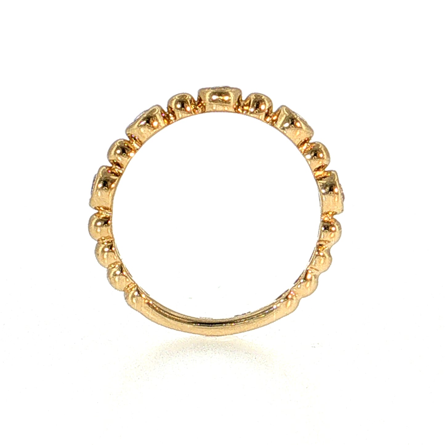 .23 Diamond Stacking Wedding Band 14k Yellow Gold