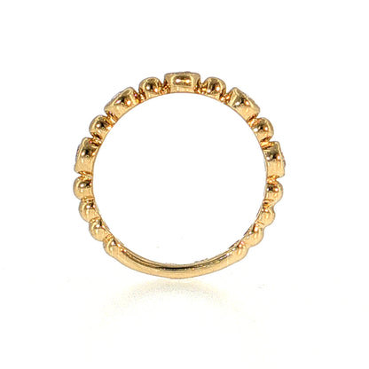 .23 Diamond Stacking Wedding Band 14k Yellow Gold