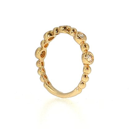 .23 Diamond Stacking Wedding Band 14k Yellow Gold