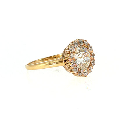 1.25 Victorian Old European Diamond Engagement Ring 18k