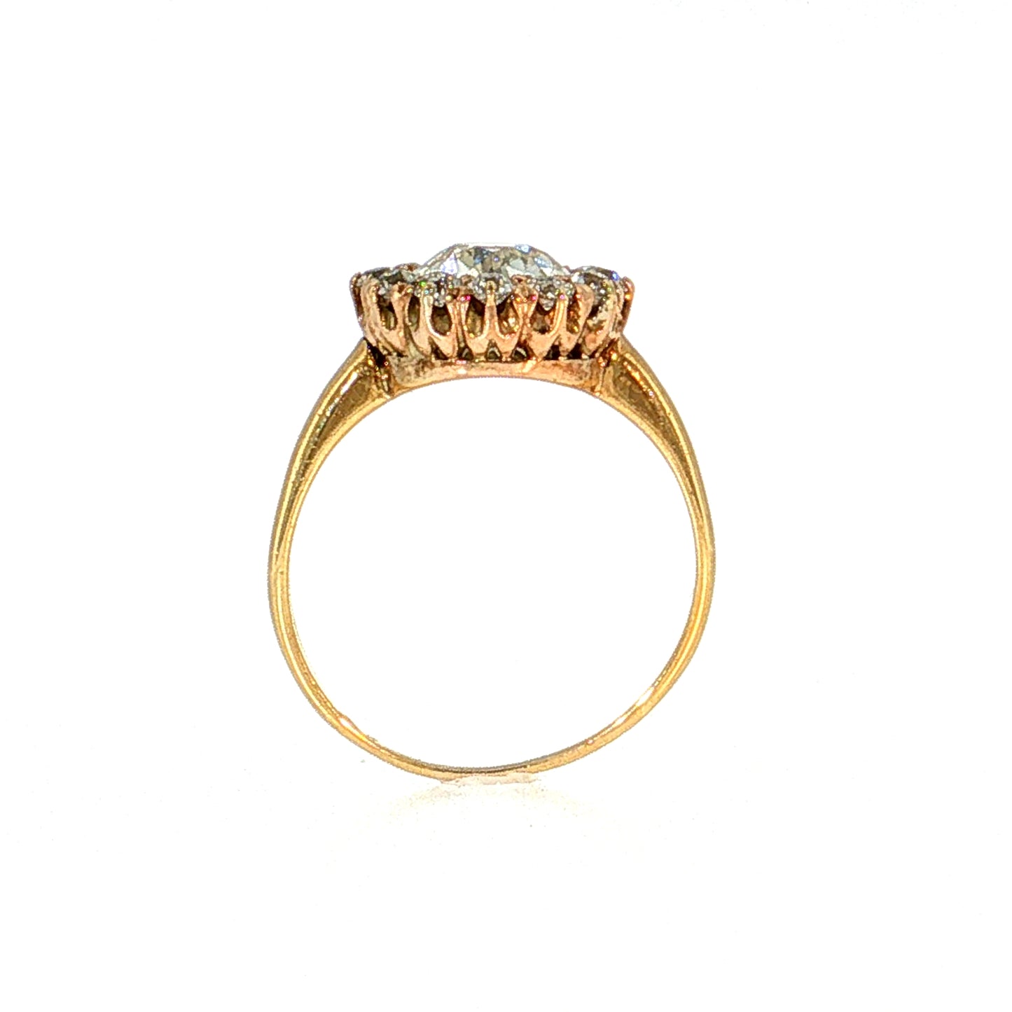 1.25 Victorian Old European Diamond Engagement Ring 18k