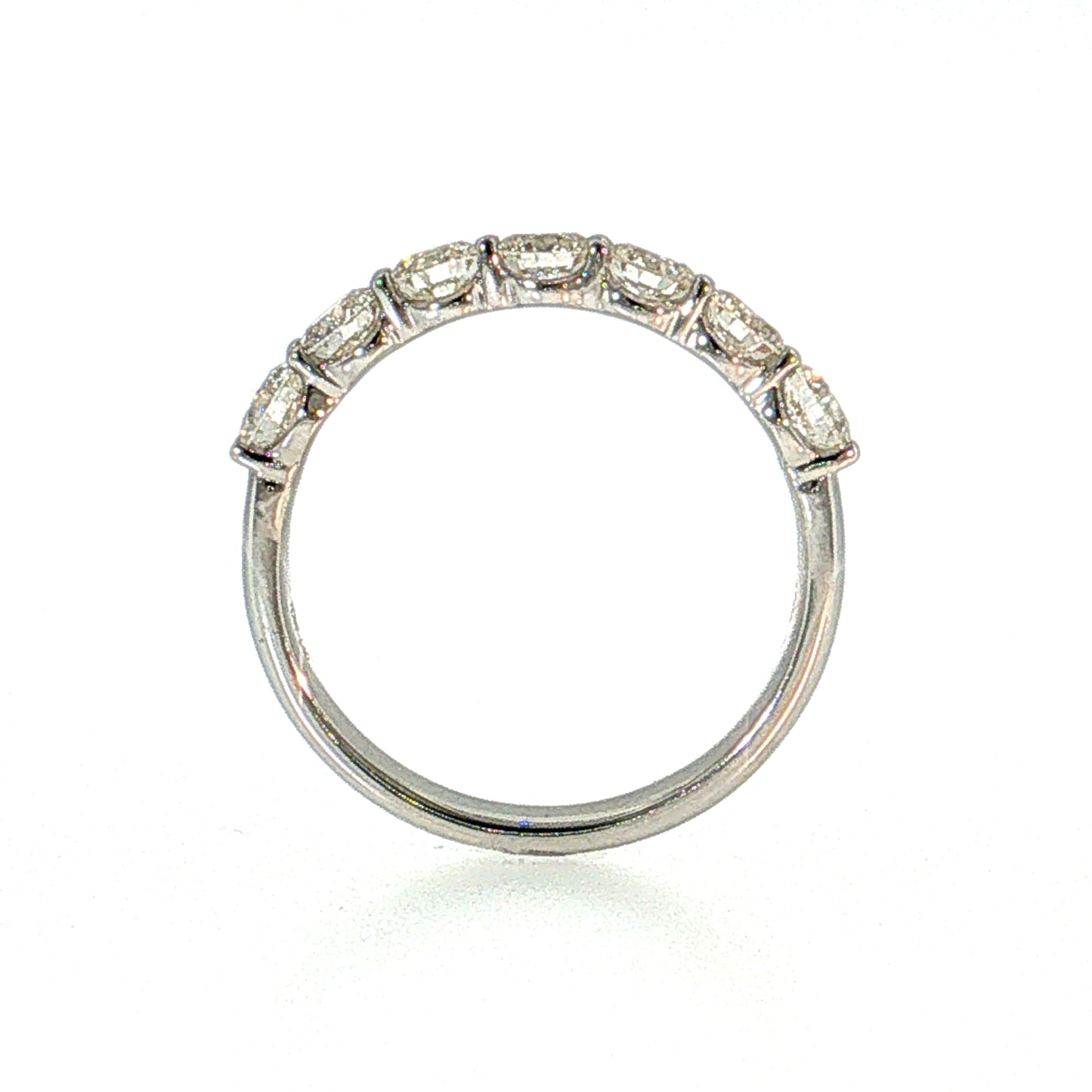 1.40 Round Brilliant Diamond Wedding Band Platinum