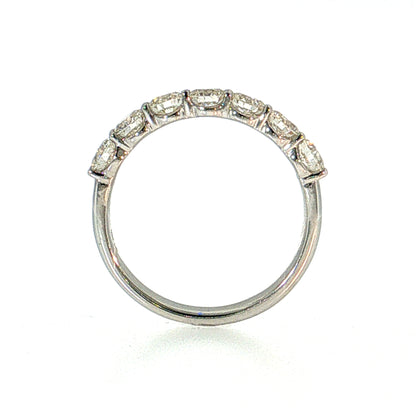 1.40 Round Brilliant Diamond Wedding Band Platinum