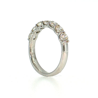 1.40 Round Brilliant Diamond Wedding Band Platinum