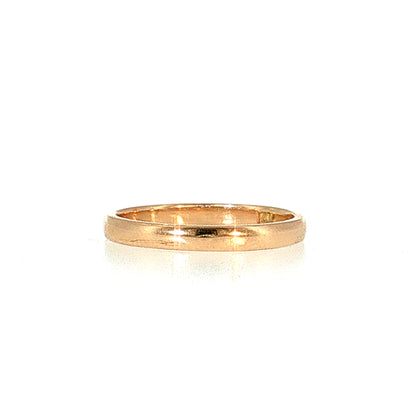 2.0mm Euro Wedding Band 14k Yellow Gold