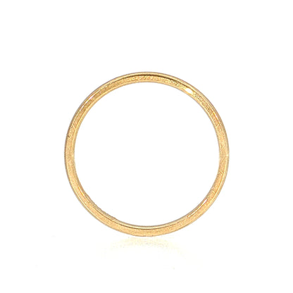 2mm Half Round Wedding Band 14k Yellow Gold