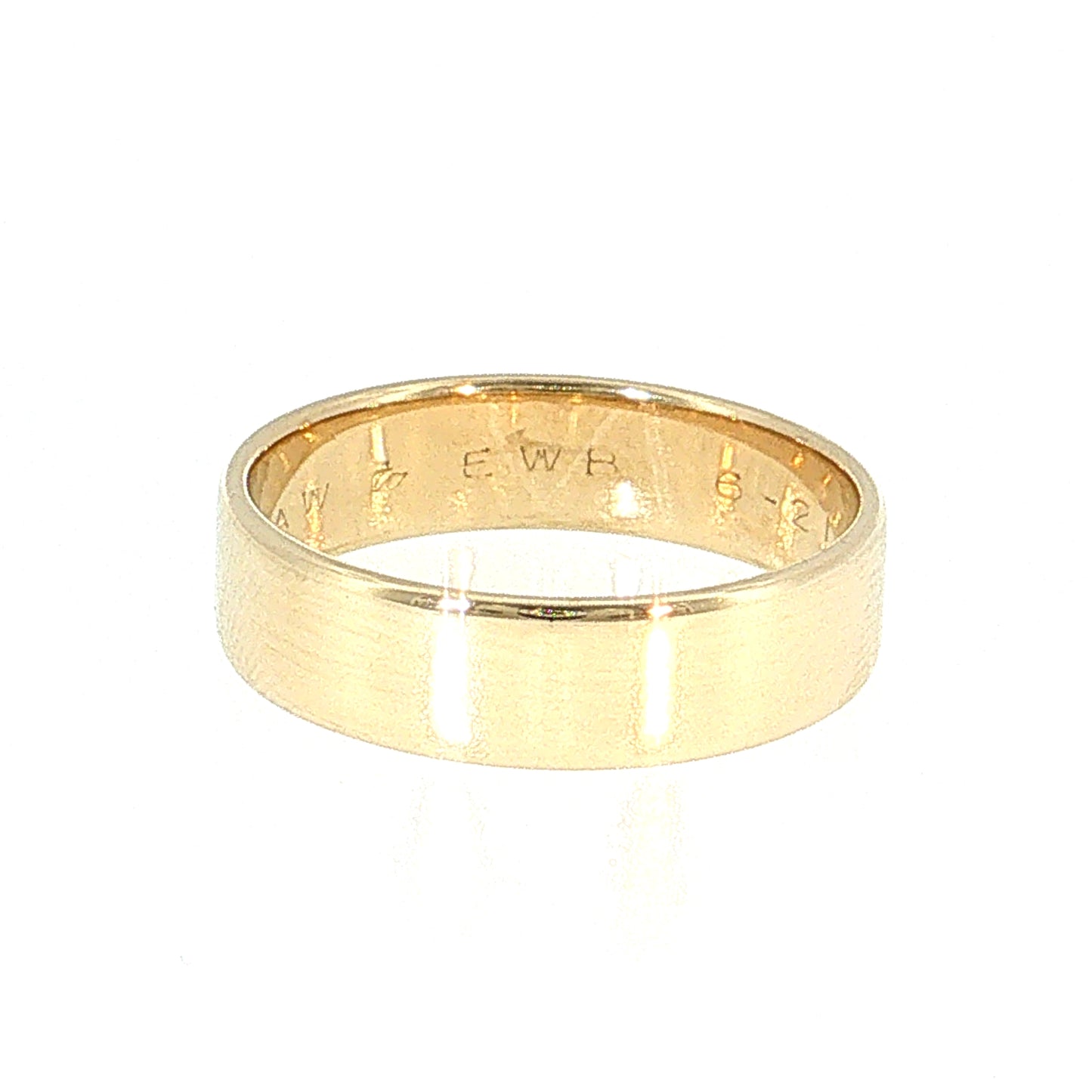 Vintage 1950's Men's Wedding Band 14k Yellow Gold