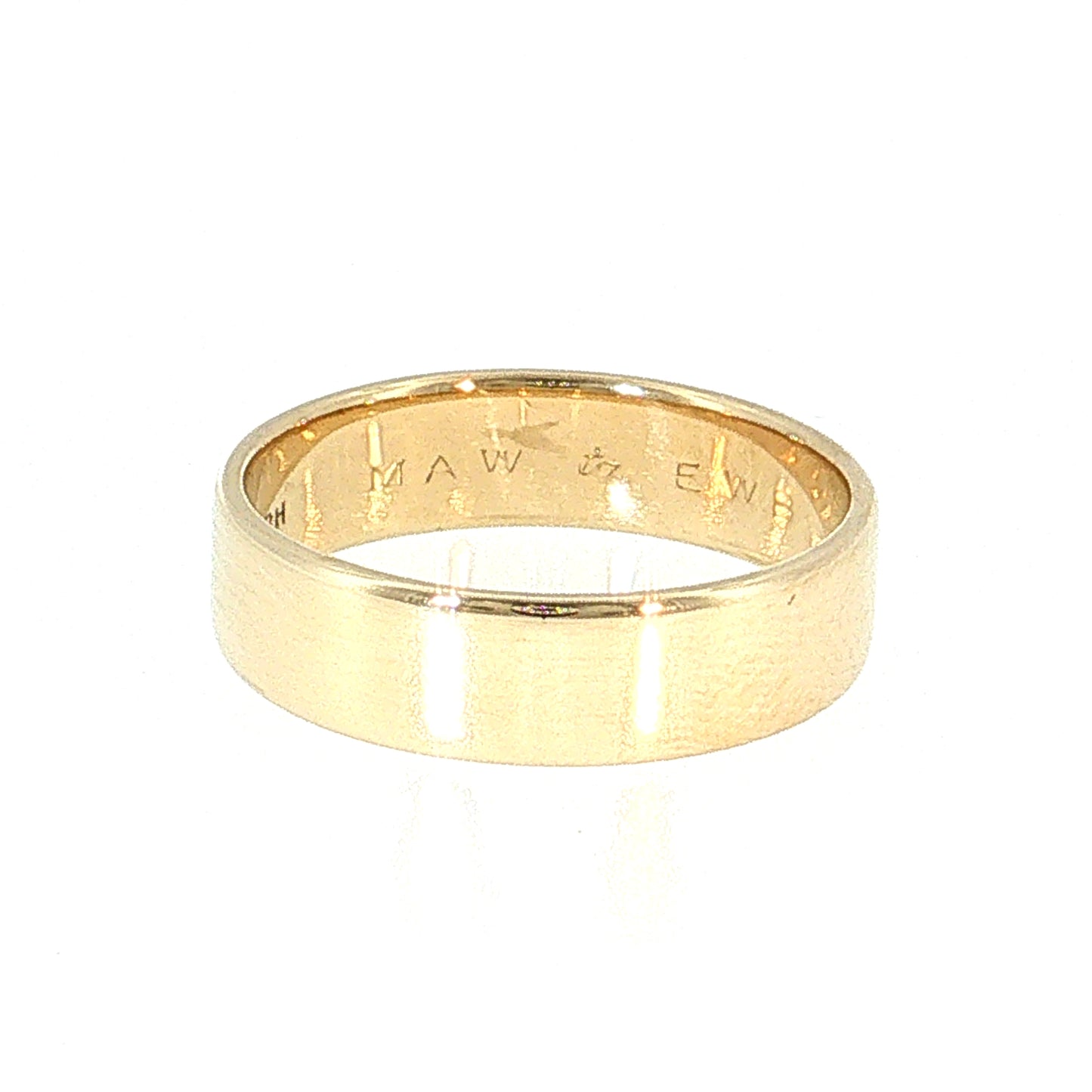 Vintage 1950's Men's Wedding Band 14k Yellow Gold