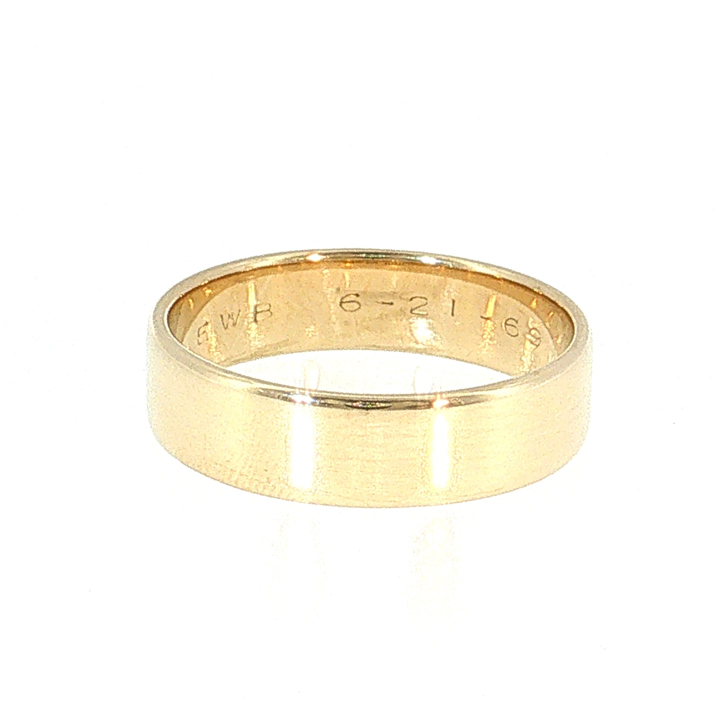 Vintage 1950's Men's Wedding Band 14k Yellow Gold