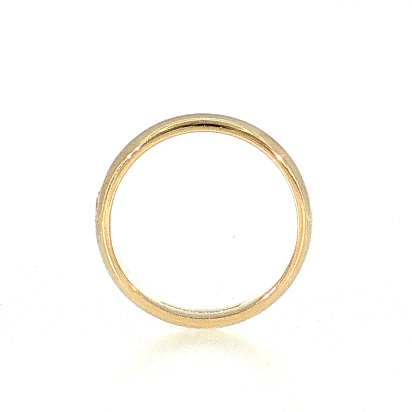 5mm Half Round Wedding Band 14k Yellow Gold