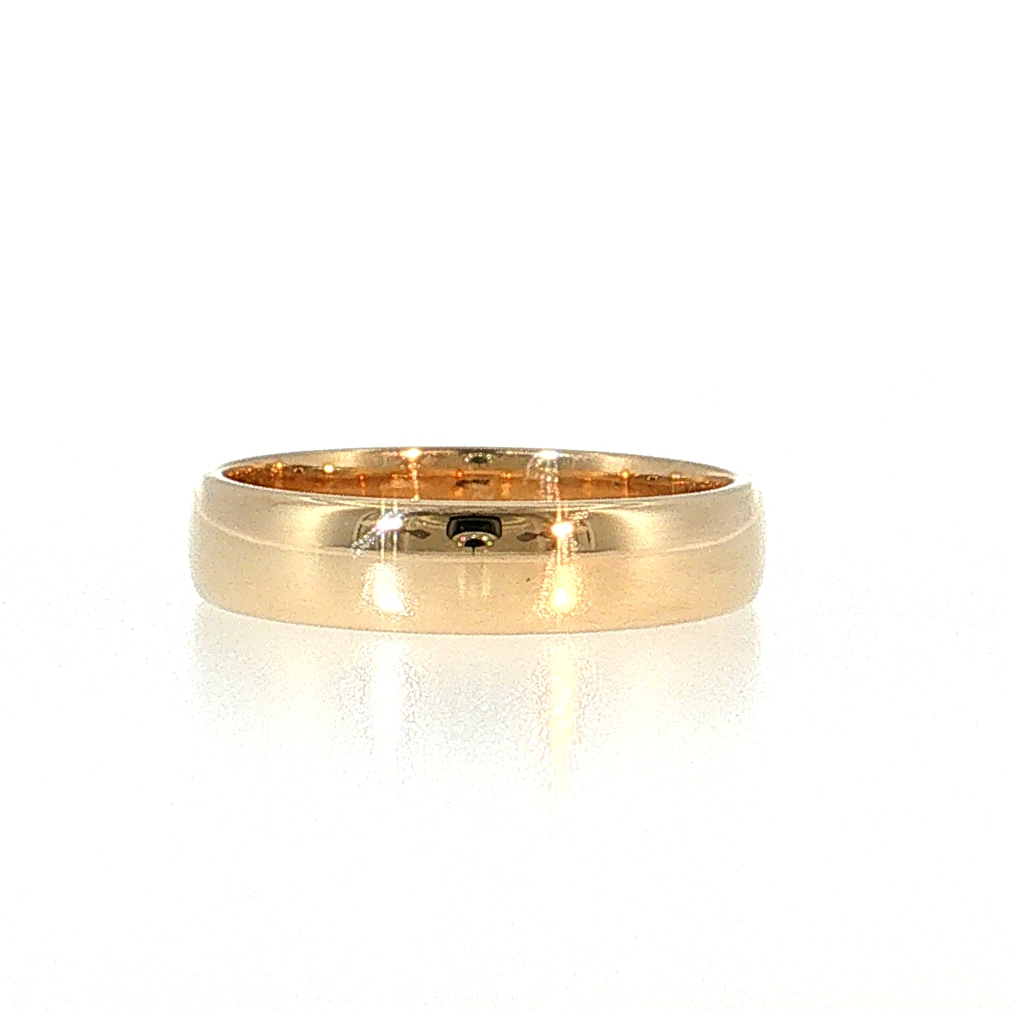 5mm Euro Men's Wedding Band 14k Yellow Gold