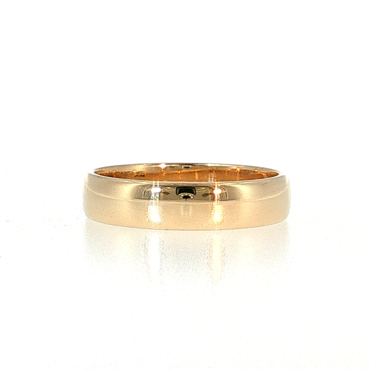 5mm Euro Men's Wedding Band 14k Yellow Gold