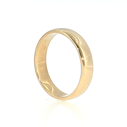 5mm Euro Men's Wedding Band 14k Yellow Gold
