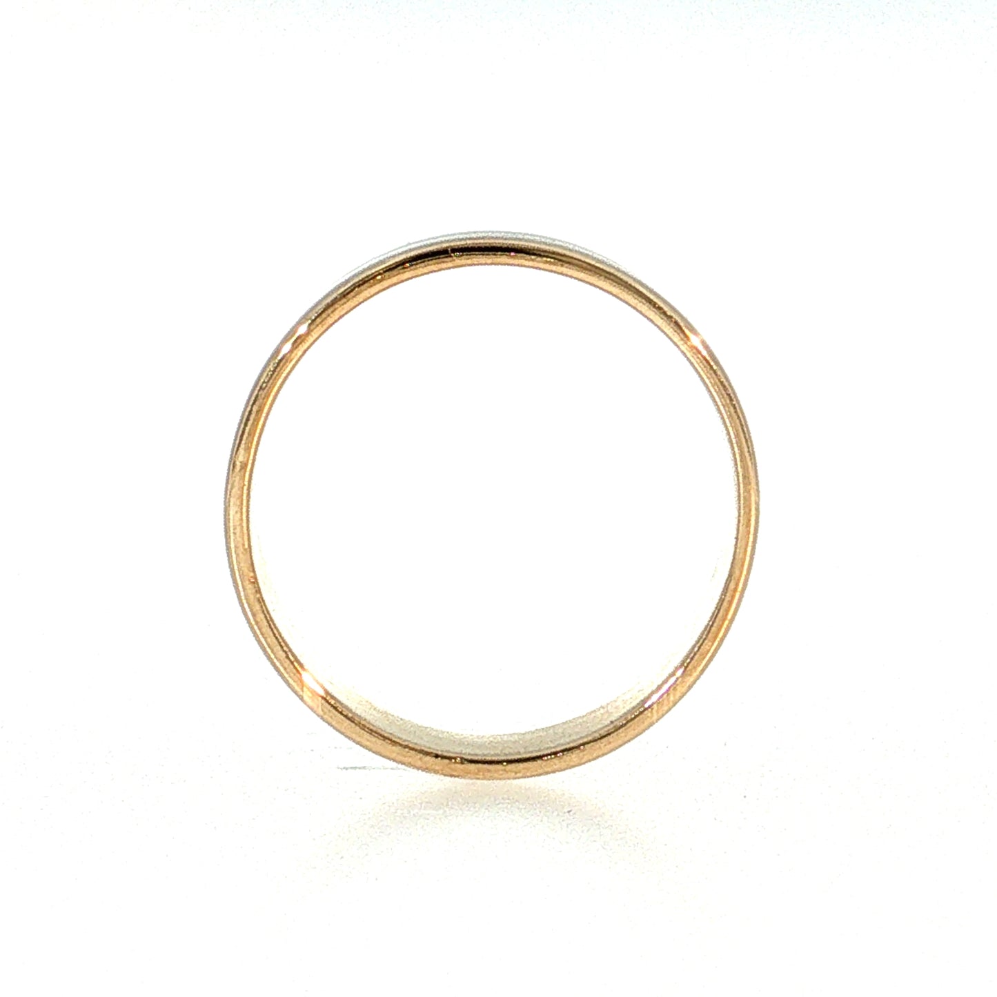6mm Flat Edge Men's Wedding Band 14k Yellow Gold