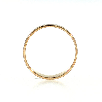 6mm Flat Edge Men's Wedding Band 14k Yellow Gold