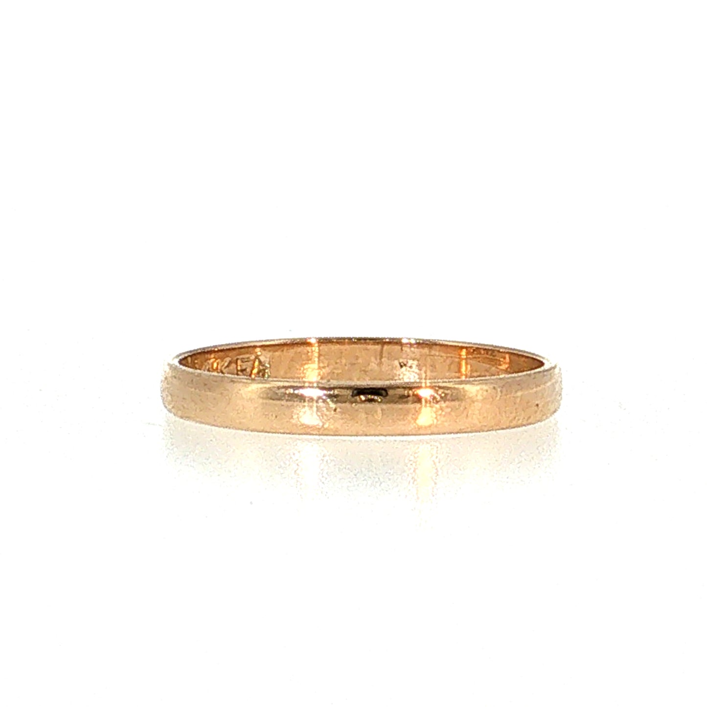 2.5mm Euro Wedding Band 14k Yellow Gold