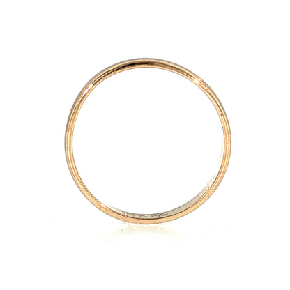 2.5mm Euro Wedding Band 14k Yellow Gold