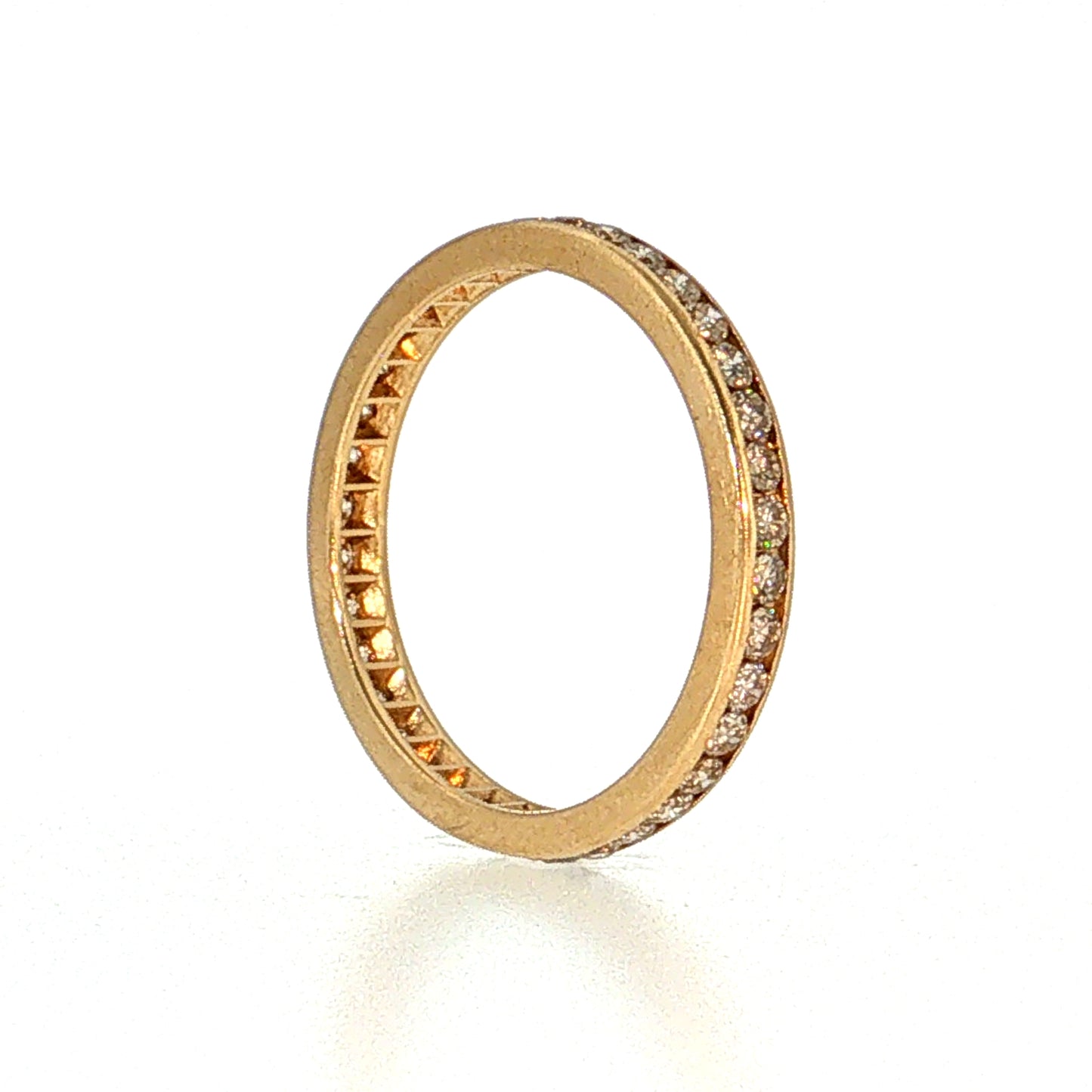 1.08 Diamond Eternity Wedding Band 14k Yellow Gold