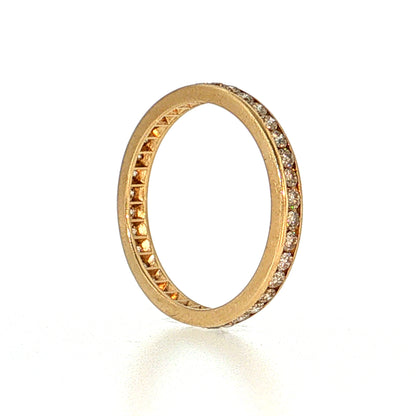 1.08 Diamond Eternity Wedding Band 14k Yellow Gold