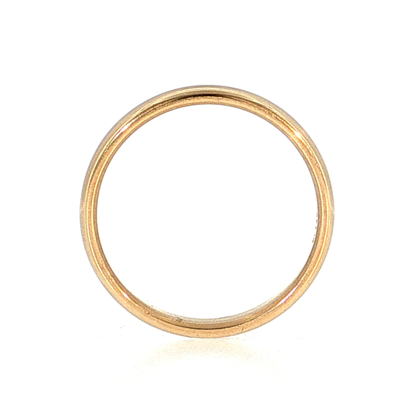 3.7mm Euro Men's Wedding Band 14k Yellow Gold