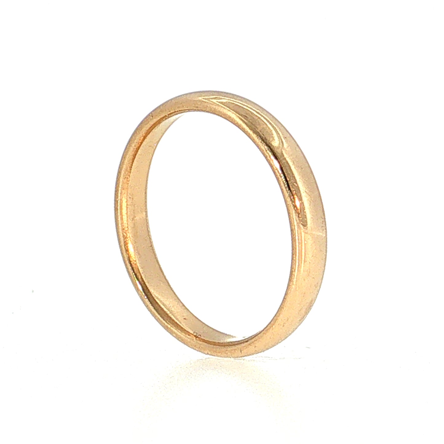 3.7mm Euro Men's Wedding Band 14k Yellow Gold