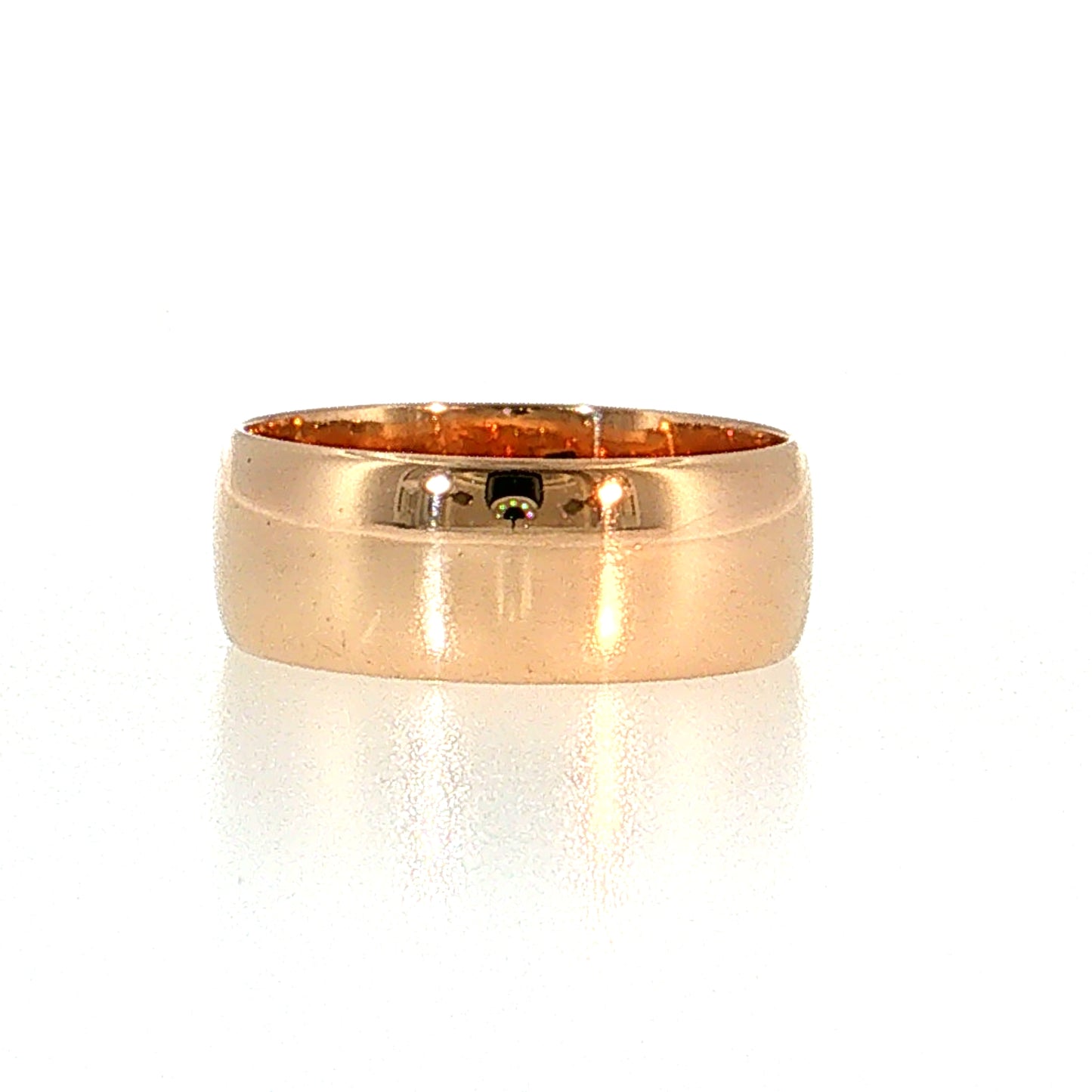 Antique Victorian Wedding Band 7mm 14k Rose Gold