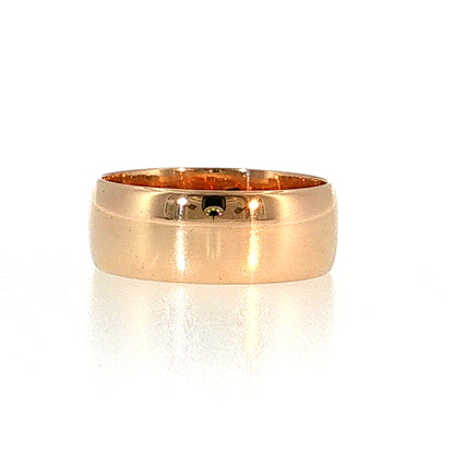 Antique Victorian Wedding Band 7mm 14k Rose Gold