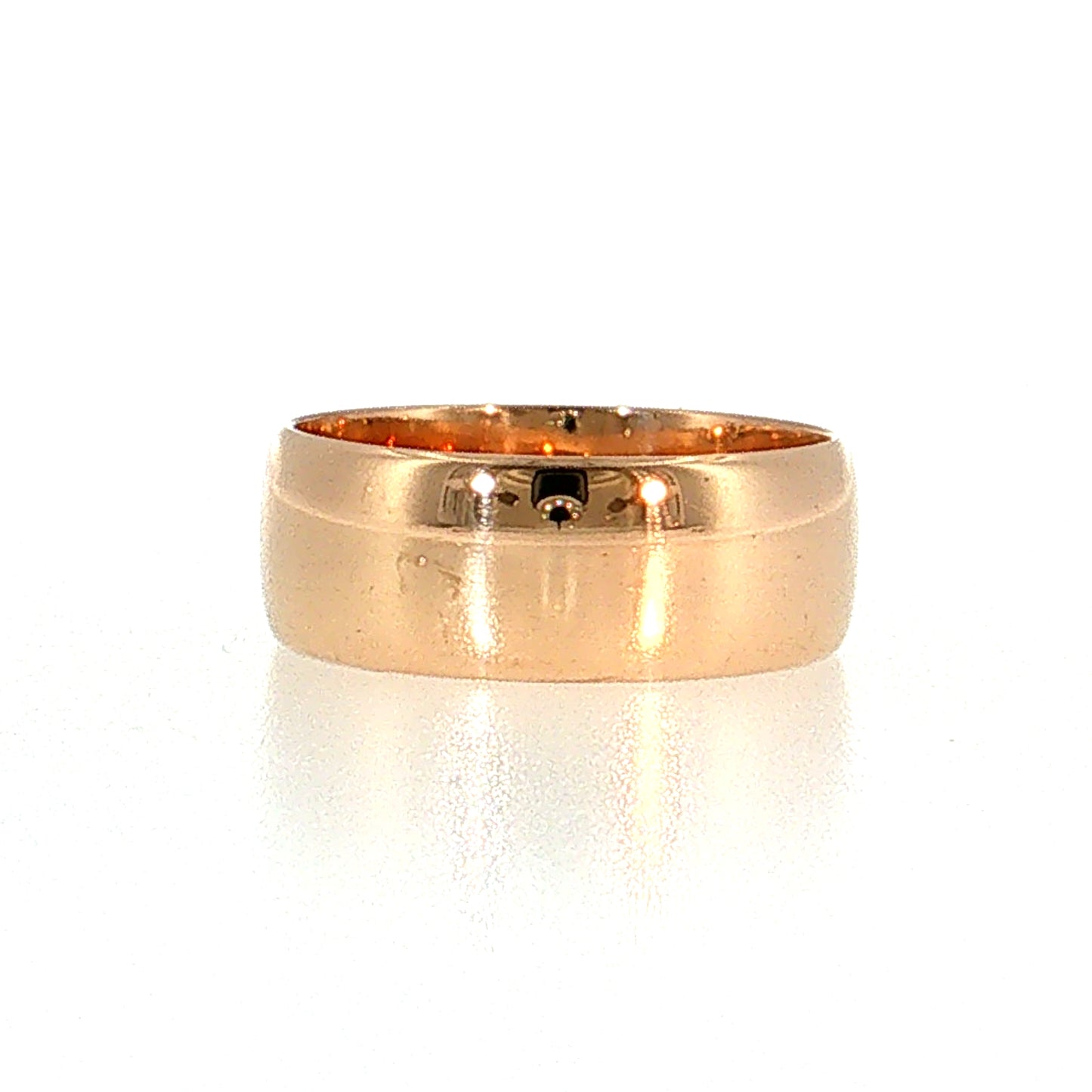 Antique Victorian Wedding Band 7mm 14k Rose Gold