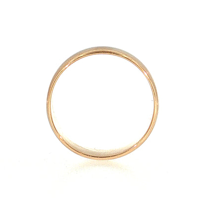 Antique Victorian Wedding Band 7mm 14k Rose Gold