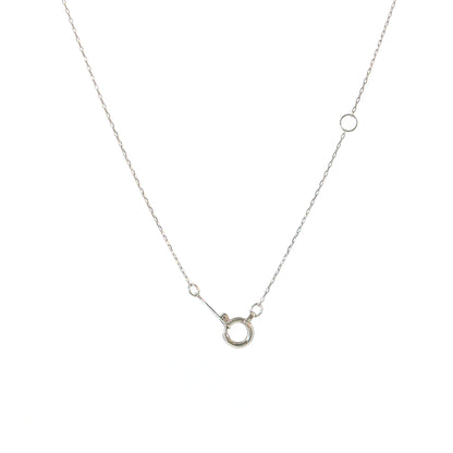 .20 Diamond Anchor Pendant Necklace 18k White Gold
