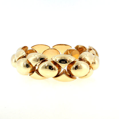 1980's Bubble Link Bracelet 14k Yellow Gold