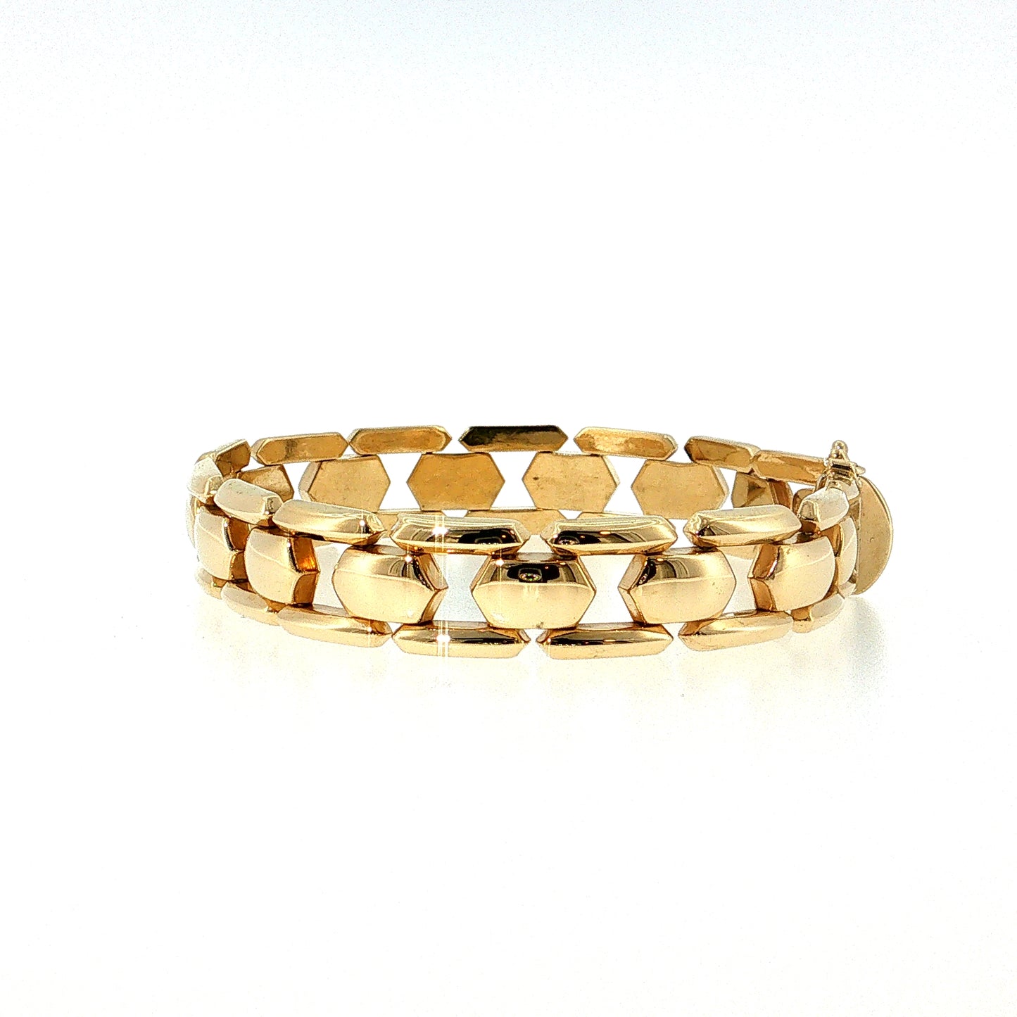 Panther Link Bracelet 14k Yellow Gold