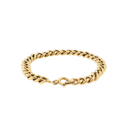 Curb Link Chain Bracelet 14k Yellow Gold
